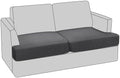 PrinceDeco Stretch T Cushion Loveseat Slipcovers,Washable,Pet-Friendly,Grey