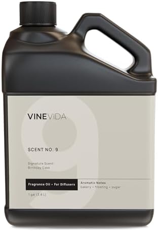 VINEVIDA [128 Fl Oz] Birthday Cake Fragrance Oil for Cold Air Diffusers, Essential Oils for Diffuser Oil Refill & Air Freshener Room Spray