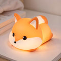 Fox Silicone Night Light for Kids, Cute Squishy LED Lamp Gift