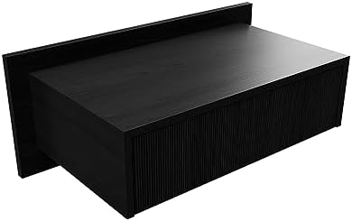 VANT 30 in Floating Wall Mounted Nightstand with Drawer, Oak Black