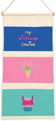 3-Pocket Hanging Wall Organizer, Birthday Cruise Design for Playroom