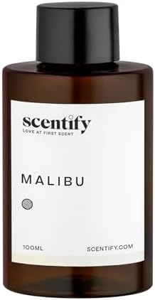 Scentify Malibu Aroma Oil Refill for Diffusers, 100ml / 3.38 fl oz