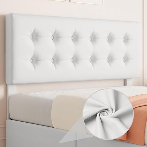 IDEALHOUSE Queen Size Bed Frame with 4 Storage Drawers and Headboard, White