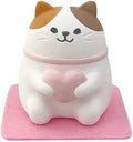 Stone Diffuser Cute Lucky Cat Passive Diffuser for Essential Oil, Non-Electric (Pink)