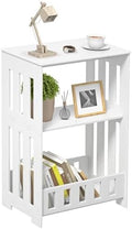 HAYOFAMY 3 Tier Side Table Night Stand White
