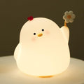 Chick Night Light for Kids, Cute Chicken LED Squishy Night Lamp Rechargeable, Novelty Nursery Lamp Animal Nightlight, 3 Levels Dimmable, Touch Lamp for Bedroom, Home Decor Gifts Stuff for Girls Boys