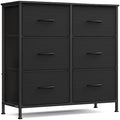 SONGMICS Dresser for Bedroom, Tall Dresser with 6 Fabric Drawers