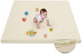Waterproof Baby Play Mat for Floor Memory Foam 79 * 79 Cushion Playpen Playmat Tummy Time Crawling Mat Nursery Rug Thick Pad Create Soft & Safe Area for Infants,Toddler,Kids,Beige