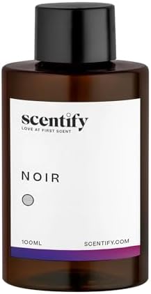 Scentify Noir Aroma Oil Refill for Diffusers, 100ml / 3.38 fl oz