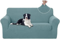 U-NICE HOME Oversized Stretch Loveseat Couch Cover, Light Blue