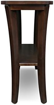 Leick Home Boa Console Table, 38", Chocolate Oak