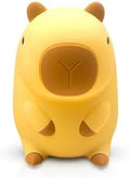 Capybara Night Light for Kids, Squishy Silicone Capybara Lamp, Touch Control, 2 Brightness Levels, 20-Minute Timer, Rechargeable LED Bedside Nightlight