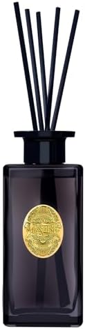 M&SENSE 10.14 oz Large Reed Diffuser Set | Sandalwood Vanilla Scent Oil Diffuser with Sticks | Hotel Collection Non-Toxic Essential Oil |for Bedroom Bathroom Living Room