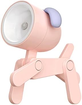 Cute Night Light for Kids, Adorable Mini Led Table Desk Lamp, Decorative Lamp Nightstand, Animal Pet Nightlights, Christmas Decorate Birthday Gifts for Children, Students (1 x Pink Dog)