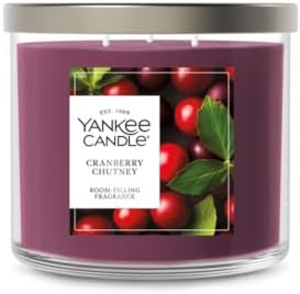 Yankee Candle Cranberry Chutney Scented Candle, 14.5oz 3-Wick