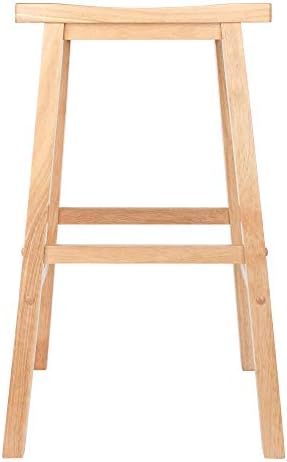 Winsome Satori Saddle Seat Bar Stool, Natural, 29"