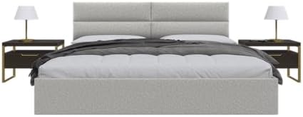 Vänt Wall Mounted Headboard Panels, King/Twin, Faux Merino Wool Grey