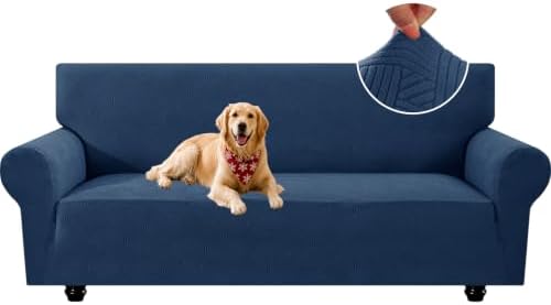 XINEAGE XL Sofa Slipcover Pet Friendly, Stretch Couch Cover,Navy Blue