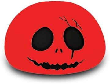 Cute Creative Christmas Skeleton Face Silicone Tap Light - Battery Powered, Multi-Color Changing, Safe and Soft for Indoor Holiday Decoration (White Skellington)