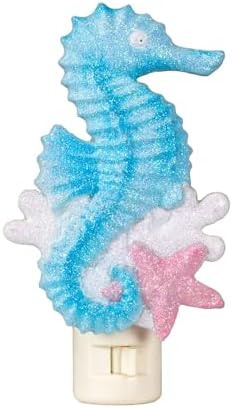 Novelty Lights Seahorse & Starfish LED Night Light with Swivel Plug