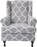 NILUOH Wingback Chair Covers 2-Piece, Armchair Slipcovers for Living Room