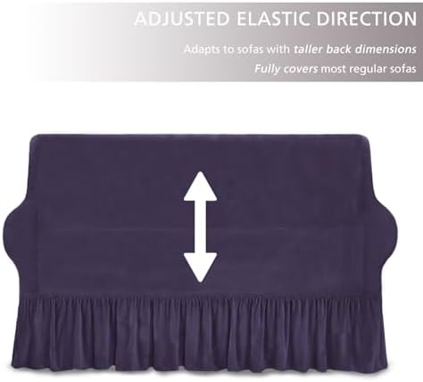NICEEC Love Seat Couch Covers Loveseat Covers Universal Cover with Skirt