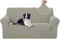 U-NICE HOME Oversized Stretch Loveseat Couch Cover, Taupe