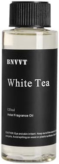 Hotel Diffuser Oil White Tea - The Iconic 5-Star Hotel Coastal Blend - Lemon Bergamot Sea Breeze - 120 mL Premium Fragrance Oil for Ultrasonic and Waterless Diffusers and Crafting