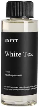 Hotel Diffuser Oil White Tea - The Iconic 5-Star Hotel Coastal Blend - Lemon Bergamot Sea Breeze - 120 mL Premium Fragrance Oil for Ultrasonic and Waterless Diffusers and Crafting