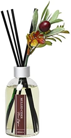 Aronica Aronica Christmas Tree Diffusir Oil Cinnamon, Mulled Spice Apple Oil with Sticks, Winter Candy Scented Reed Diffuser, Home Fragrance Decor