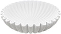 YMXYJM Large Decorative Bowl, Modern Handicraft Bowls for Home Decor, Decorative Fruit Bowl for Kitchen Counter, Ruffle Bowl Decor, Stylish Key Bowl for Entry Table, White