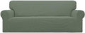 Easy-Going Stretch Couch Covers for Sofa Washable Large Greyish Green