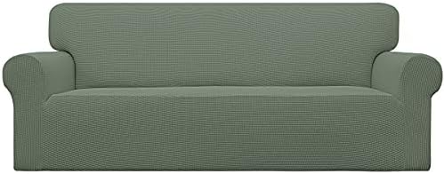 Easy-Going Stretch Couch Covers for Sofa Washable Large Greyish Green