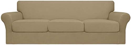 Easy-Going 4 Pieces Oversized Stretch Couch Cover for Dogs Washable