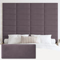 IFNOW Wall Mounted Headboard, Peel and Stick Panels, Dark Purple, Queen