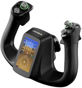 MOZA MFY Pro Yoke Handle Flight Simulator Controls Stick with Touchscreen
