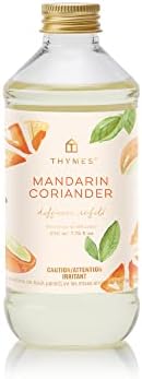 Thymes Mandarin Coriander Reed Diffuser Oil - Room Fragrance Oil - Flameless Home Fragrance7.75 Fl Oz