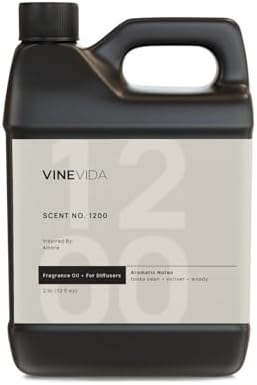 VINEVIDA [32 Fl Oz] Scent NO. 1200 Fragrance Oil for Cold Air Diffusers, Aromatic Notes of Aniseed, Incense, Balm, Patchouli & Cistus Essential Oils for Diffuser Oil Refill & Air Freshener Spray