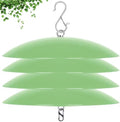 13" Bird Feeder Rain Guard, Hummingbird Feeder Shade Dome Cover, Hanging Baffle for Bird Feeder Pole,Smart Birds Feeder's Umbrella(Light Green), 4 Pack