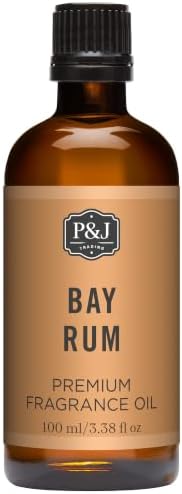 P&J Fragrance Oil | Bay Rum Oil 100ml - Candle for Candle Making, Freshie Scents, Soap Making Supplies, Diffuser Oil Scents