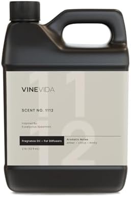 VINEVIDA [32 Fl Oz] Scent NO. 1112 Fragrance Oil for Cold Air Diffusers, Aromatic Notes of Amber Citrus Spearmint, Essential Oils for Diffuser Oil Refill & Air Freshener Room Spray