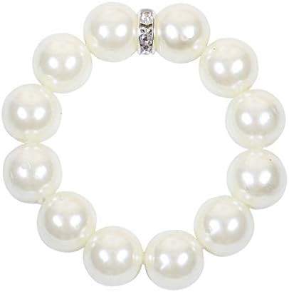 ZiDeTang 20Pcs Pearl Rhinestones Napkin Ring for Table Decoration Serviette Holder Party Decoration D