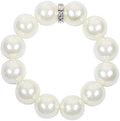 ZiDeTang 20Pcs Pearl Rhinestones Napkin Ring for Table Decoration Serviette Holder Party Decoration D