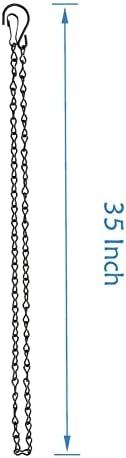 YINGFENG 4 Pack 35 Inches Hanging Chains Black, Garden Plant Hangers, for Bird Feeders, Billboards, Chalkboards, Planters, Lanterns, Wind Chimes and Decorative Ornaments