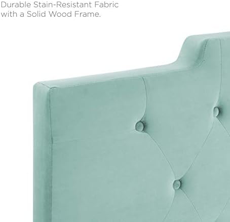 Modway MOD-6186 Juliet Tufted Performance Velvet California King Headboard in Mint