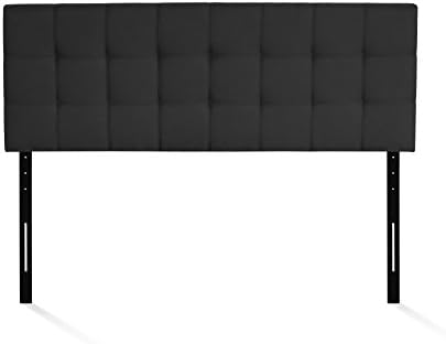 FURINNO Roanne Tufted Headboard, Queen, Black