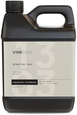 VINEVIDA [32 Fl Oz] Scent NO. 1303 Fragrance Oil for Cold Air Diffusers, Aromatic Notes of Leather Musk Sandalwood, Essential Oils for Diffuser Oil Refill & Air Freshener Room Spray