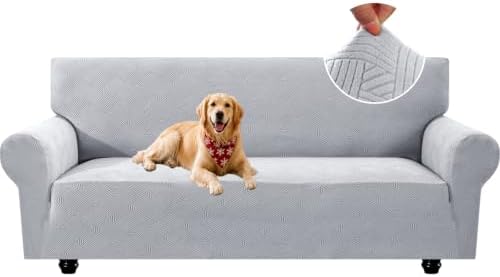 XINEAGE XL Sofa Slipcover Pet Friendly, Stretch Couch Cover,Silver Gray