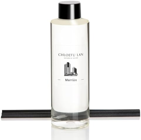 Chloefu LAN Hotel Scented Oil Diffuser Refill 200ml/6.76 fl oz Natural Essential Scented Oil - Best for Aromatherapy, SPA and Home, 0% Alcohol, Unique Blend to Promote Sleep & Relieve Stress