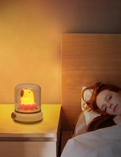 WANIDEA Capybara Night Light for Kids, Cute Lamp and Ambient Lighting